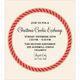 Christmas Holly Round Die-cut Invitations Image 2 of 2